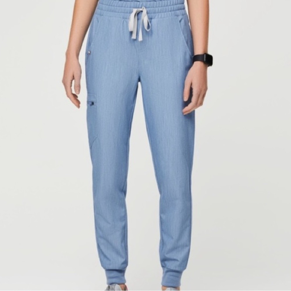 Figs Zamora Heather Indigo Joggers Pants Size Small Petite